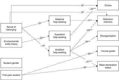 Antecedents and consequences of academic help-seeking in online STEM learning